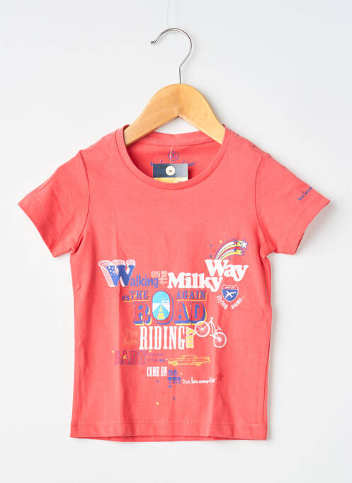 Tricou roșu MA LOCOMOTION băiat