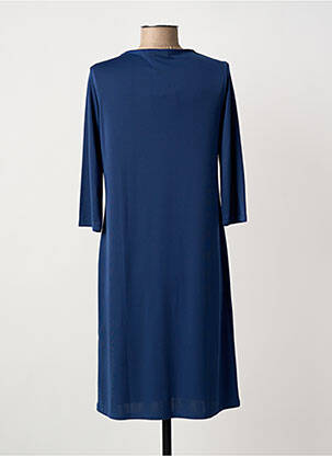 Rochie midi mâneci 3/4 mâneci 3/4 albastru DANEVA femeie