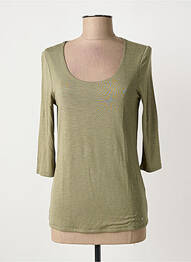 Tricou mâneci 3/4 mâneci 3/4 verde MARBLE femme