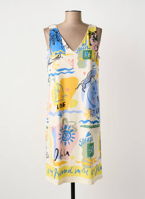 Rochie midi galben OUI femeie