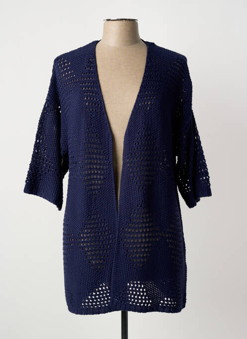 Vestă cu mâneci lungi albastru MARBLE femeie