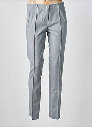 Pantalon slim talie elastică gri BRUNO SAINT HILAIRE femeie