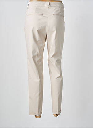 Pantalon 7/8 talie cu cleme mărime normală bej GARDEUR femeie