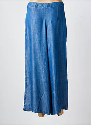 Pantalon 7/8 talie cu cleme mărime normală albastru PAUL BRIAL femme