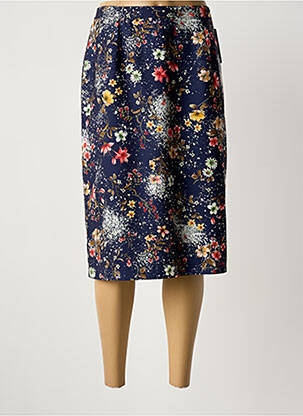 Fustă midi albastru PAUL MATIS femeie