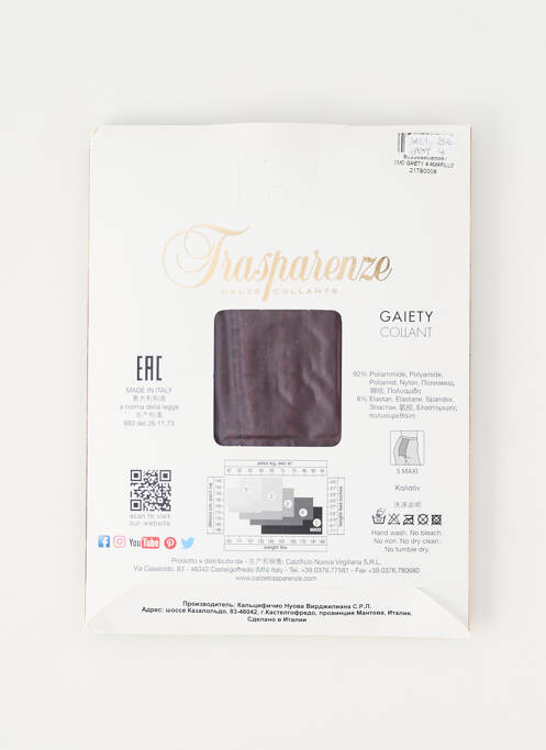 Colanți violet TRASPARENZE femeie