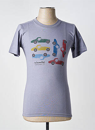 Tricou elasticitate mâneci scurte gri MA LOCOMOTION băiat