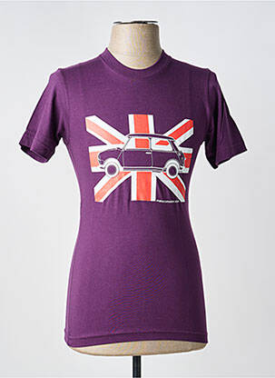 Tricou elasticitate mâneci scurte violet MA LOCOMOTION băiat