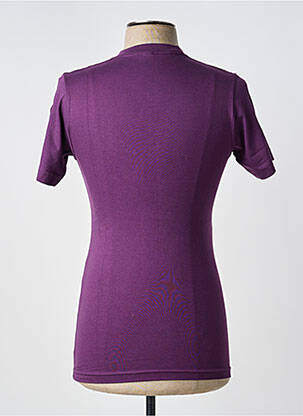 Tricou elasticitate mâneci scurte violet MA LOCOMOTION băiat