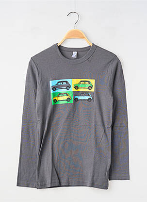 Tricou gri MA LOCOMOTION băiat