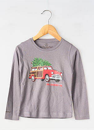 Tricou mâneci lungi mâneci lungi gri MA LOCOMOTION băiat