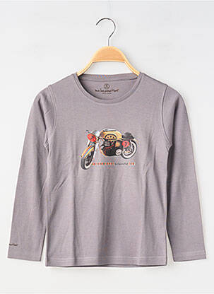 Tricou mâneci lungi mâneci lungi gri MA LOCOMOTION băiat