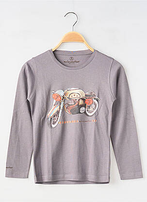 Tricou mâneci lungi mâneci lungi gri MA LOCOMOTION băiat