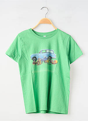 Tricou elasticitate mâneci scurte verde MA LOCOMOTION băiat