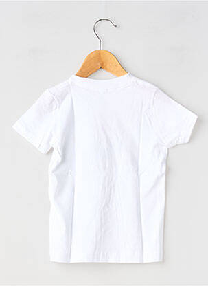 Tricou elasticitate mâneci scurte alb MA LOCOMOTION băiat