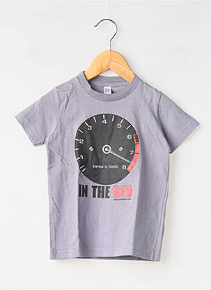 Tricou elasticitate mâneci scurte gri MA LOCOMOTION băiat
