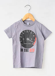 Tricou elasticitate mâneci scurte gri MA LOCOMOTION garcon
