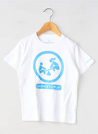 Tricou elasticitate mâneci scurte alb MA LOCOMOTION garcon