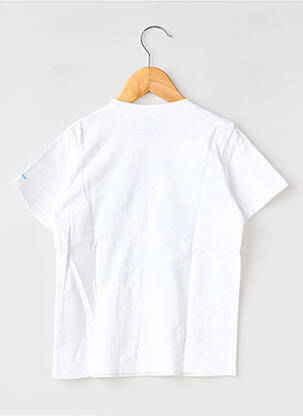 Tricou elasticitate mâneci scurte alb MA LOCOMOTION băiat