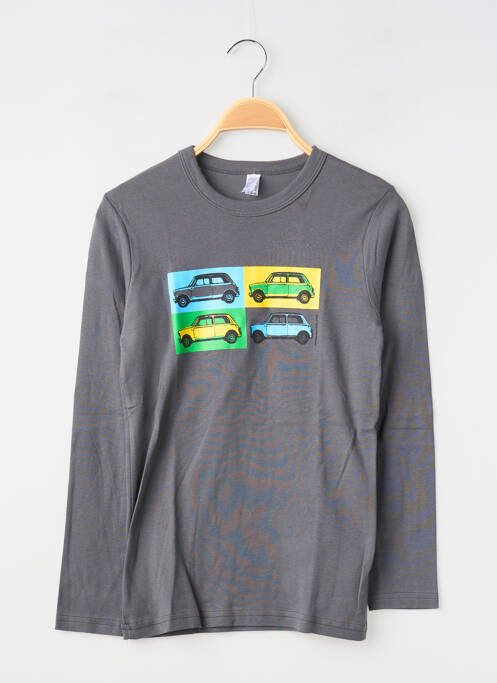 Tricou gri MA LOCOMOTION băiat