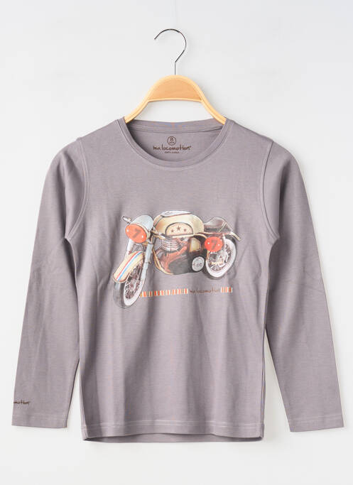 Tricou gri MA LOCOMOTION băiat