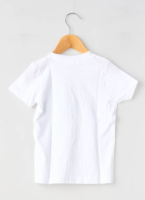 Tricou alb MA LOCOMOTION băiat