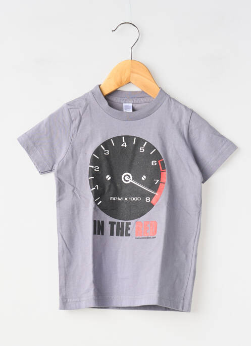 Tricou gri MA LOCOMOTION băiat