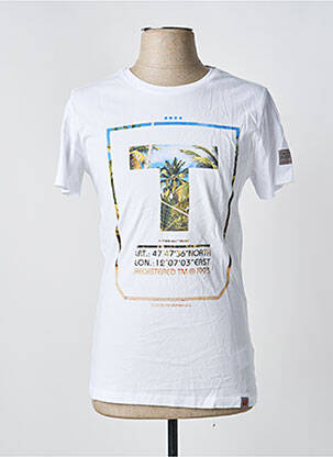 Tricou alb TIMEZONE bărbat
