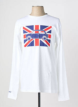 Tricou alb MA LOCOMOTION bărbat