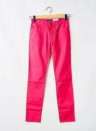 Pantalon slim țesătură poplin mărime normală roz ARMANI femme