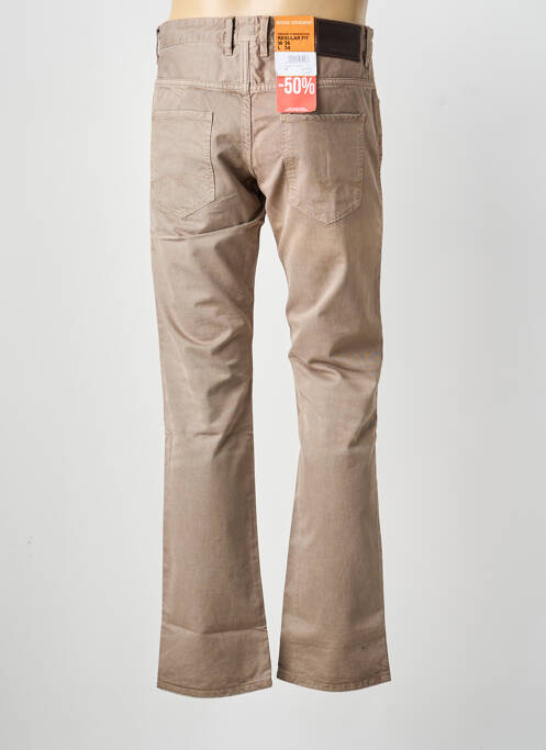 Blugi cu croială dreaptă bej HUGO BOSS bărbat