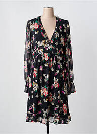 Rochie midi imprimeu floral mâneci lungi negru LIU JO femme