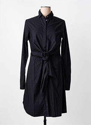 Rochie midi mâneci lungi mâneci lungi negru HUGO BOSS femeie
