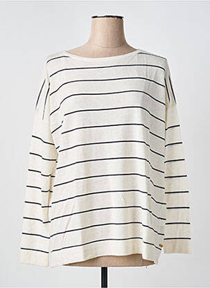 Pulover bej HUGO BOSS femeie