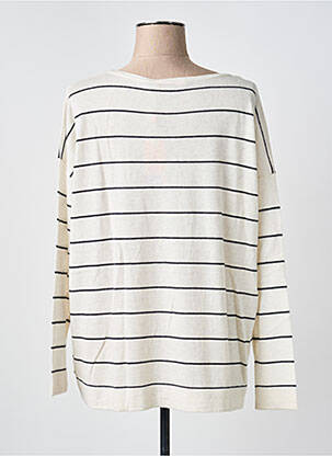Pulover elasticitate mâneci lungi bej HUGO BOSS femeie