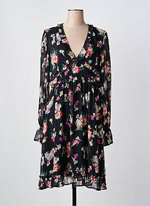Rochie midi imprimeu floral mâneci lungi negru LIU JO femeie