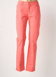 Pantalon slim țesătură poplin mărime normală roz ARMANI femme