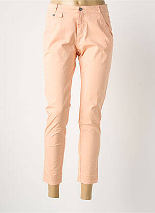 Pantalon 7/8 talie cu cleme talie joasă portocalie HUGO BOSS femeie