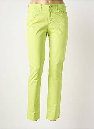 Pantalon slim țesătură poplin mărime normală verde ARMANI femeie