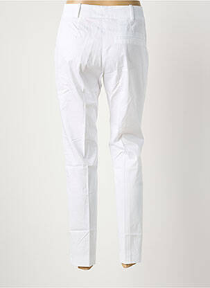 Pantalon chino țesătură poplin talie înaltă alb HUGO BOSS femeie