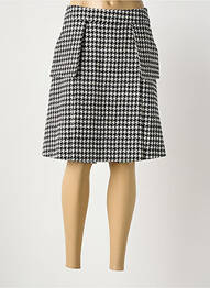 Fustă midi talie cu cleme negru HUGO BOSS femme