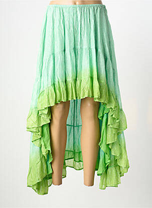 Fustă lungă croială fluidă verde SUNDRESS femeie