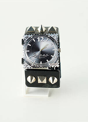 Ceas negru STAMPS femeie