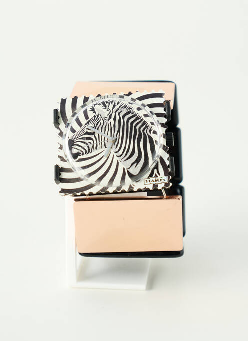 Ceas negru STAMPS femeie