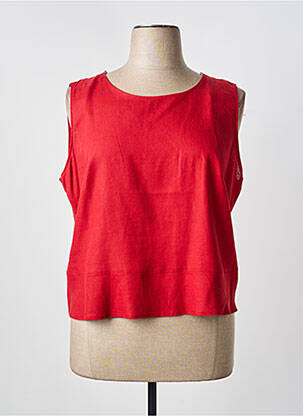 Top roșu FEDORA femeie