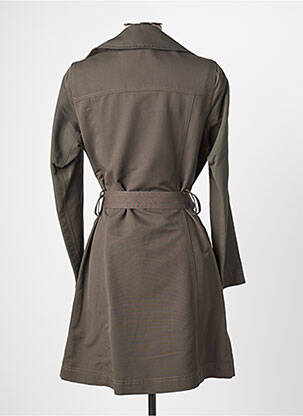 Trench țesătură poplin fără glugă verde MITSOUKI femeie