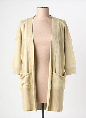 Vestă cu mâneci lungi bej YERSE femeie