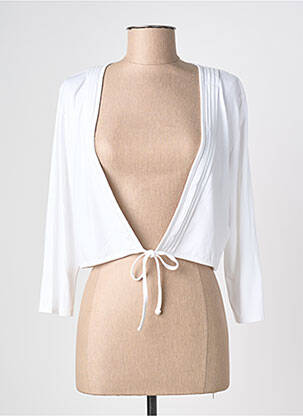 Vestă cu mâneci lungi alb KATMAI femeie