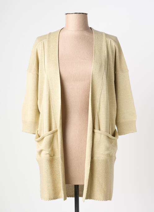 Vestă cu mâneci lungi bej YERSE femeie