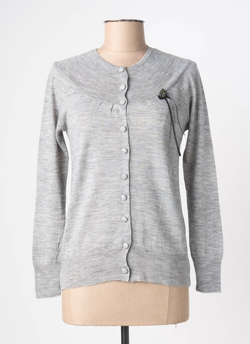 Vestă cu mâneci lungi gri YERSE femeie